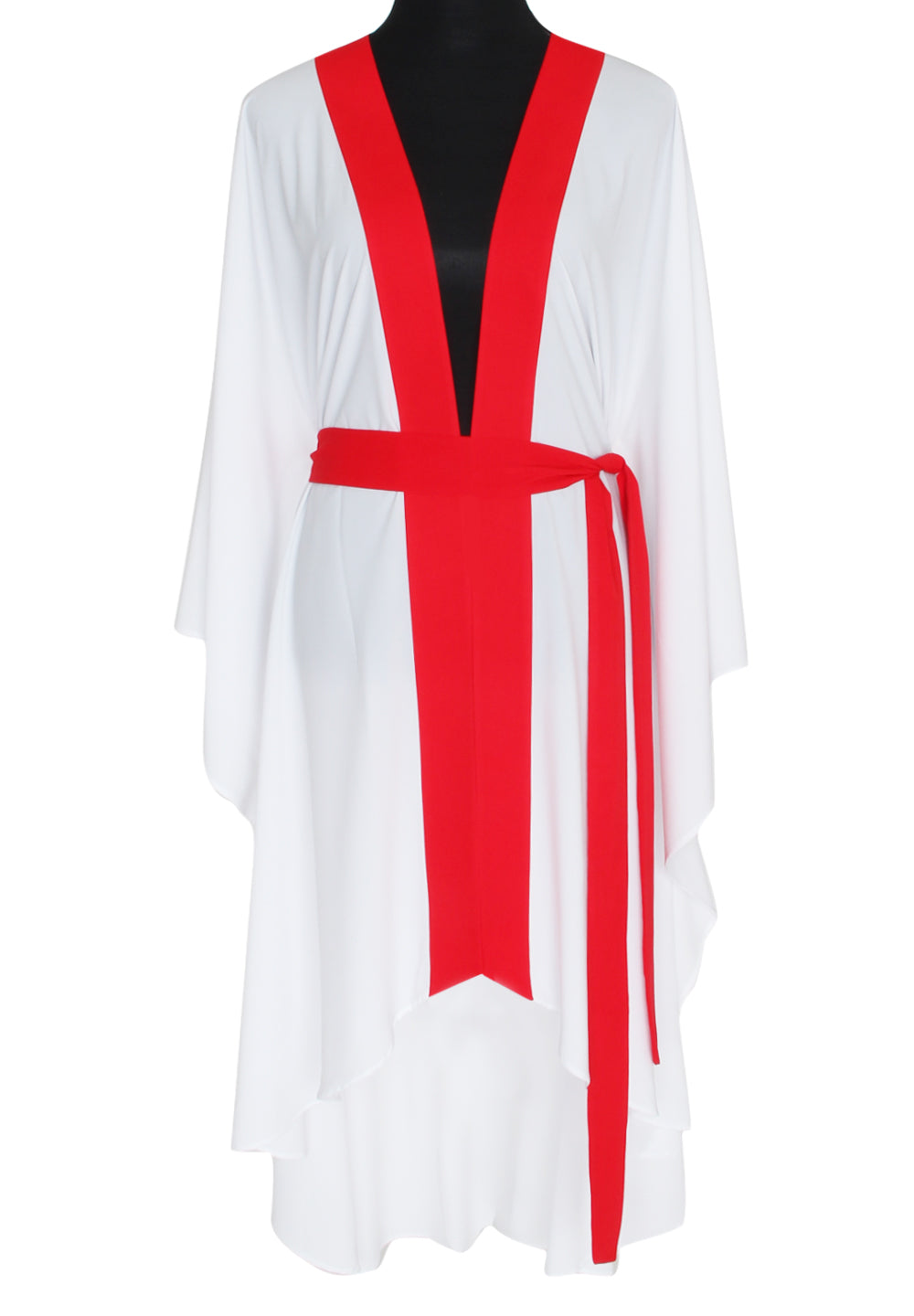 Monochrome - White Kimono (Red) BeMystique Monochrome - White Kimono (Red) BeMystique