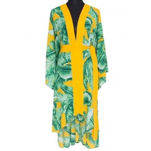 Jungle - Yellow Palm Kimono...