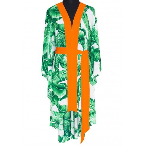 Jungle - Green Palm Kimono...
