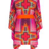 Tribal - Pink Kimono (Neon Orange)
