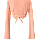 Monochrome - Apricot Angel Cut Crop Top