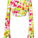 Euphoria - Floral Love Angel Cut Crop Top