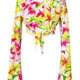 Euphoria - Floral Love Angel Cut Crop Top