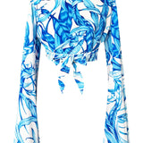 Euphoria - Mystic Forest Angel Cut Crop Top