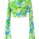 Euphoria - Paradise Palm Angel Cut Crop Top