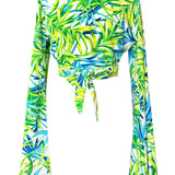 Euphoria - Paradise Palm Angel Cut Crop Top
