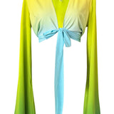Ombré - Freedom Angel Cut Crop Top