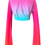 Ombré - Paradiso Angel Cut Crop Top