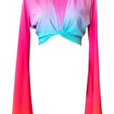 Ombré - Paradiso Angel Cut Crop Top