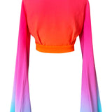 Ombré - Sorrento Angel Cut Crop Top