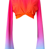 Ombré - Sorrento Angel Cut Crop Top