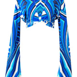 Tribal - Panacea Angel Cut Crop Top