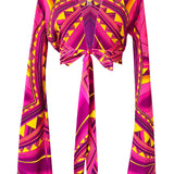 Tribal - Elixir Angel Cut Crop Top