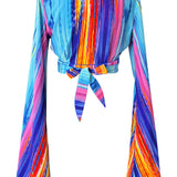 Tribal - Waterfall Angel Cut Crop Top
