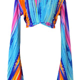 Tribal - Waterfall Angel Cut Crop Top