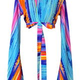 Tribal - Waterfall Angel Cut Crop Top