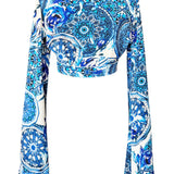 Siciliana - Aurora Angel Cut Crop Top