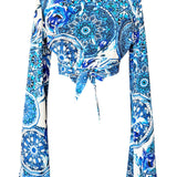 Siciliana - Aurora Angel Cut Crop Top