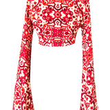 Siciliana - Rosa Angel Cut Crop Top