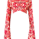 Siciliana - Rosa Angel Cut Crop Top