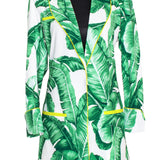 Jungle - Green Palm Blazer (Neon Yellow)