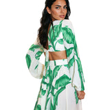Jungle - White Palm Isla Dress