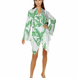 Jungle – White Palm Cropped Shirt