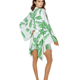 Jungle – White Palm Cropped Shirt