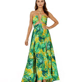 Jungle - Monstera Yellow Rio Dress