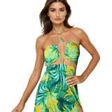 Jungle - Monstera Yellow Rio Dress