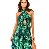 Jungle – Monstera Black / Green Vera Dress