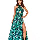 Jungle – Monstera Black / Green Vera Dress