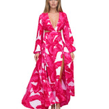 Jungle - Pink Palm Isla Dress