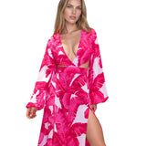 Jungle - Pink Palm Isla Dress