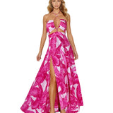 Jungle - Pink Palm Rio Dress