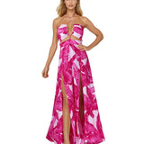 Jungle - Pink Palm Rio Dress