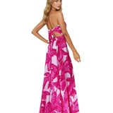 Jungle - Pink Palm Rio Dress