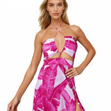 Jungle - Pink Palm Rio Dress