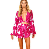 Jungle - Pink Palm Havana Shorts