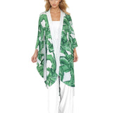 Jungle - Green Palm Kimono (Off-White)