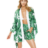 Jungle - Green Palm Havana Shorts