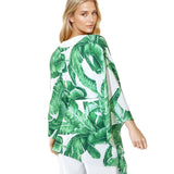 Jungle - Green Palm Kimono (Off-White)