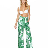 Jungle - Green Palm Pants (Off-White)