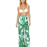 Jungle - Green Palm Pants (Off-White)