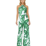 Jungle - Green Palm Capri Triangle Top