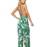 Jungle - Green Palm Capri Triangle Top