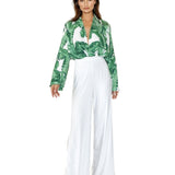 Jungle – Green Palm Cropped Shirt
