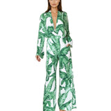 Jungle – Green Palm Cropped Shirt