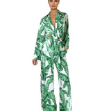 Jungle – Green Palm Cropped Shirt