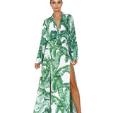 Jungle – Green Palm Cropped Shirt